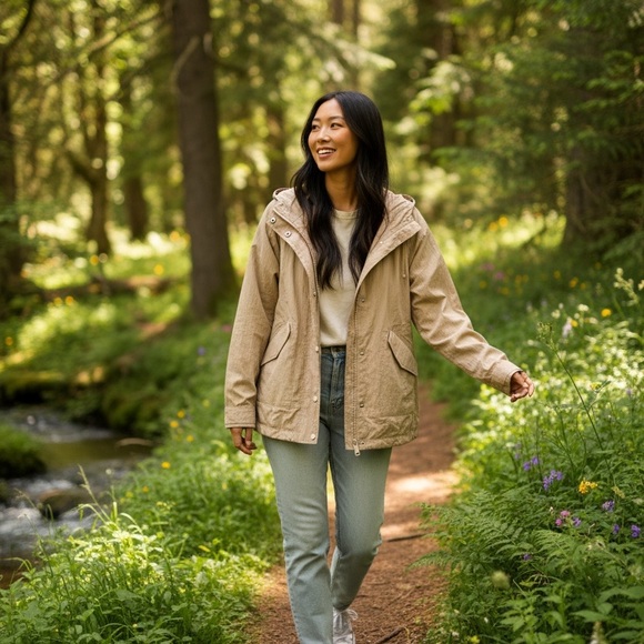 Doe & Rae Light Tan Utility Jacket - Picture 5 of 5